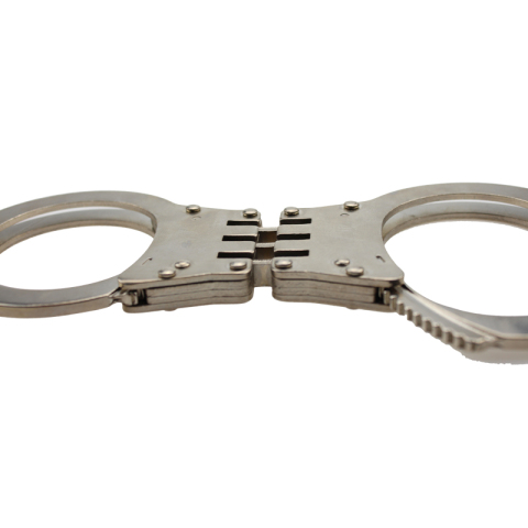 Nickel plated carbon steel handcuffs HC0020